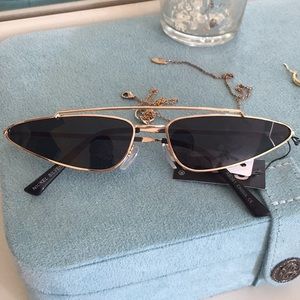 Tiny Aviator Gold Wire Rimmed Sunglasses